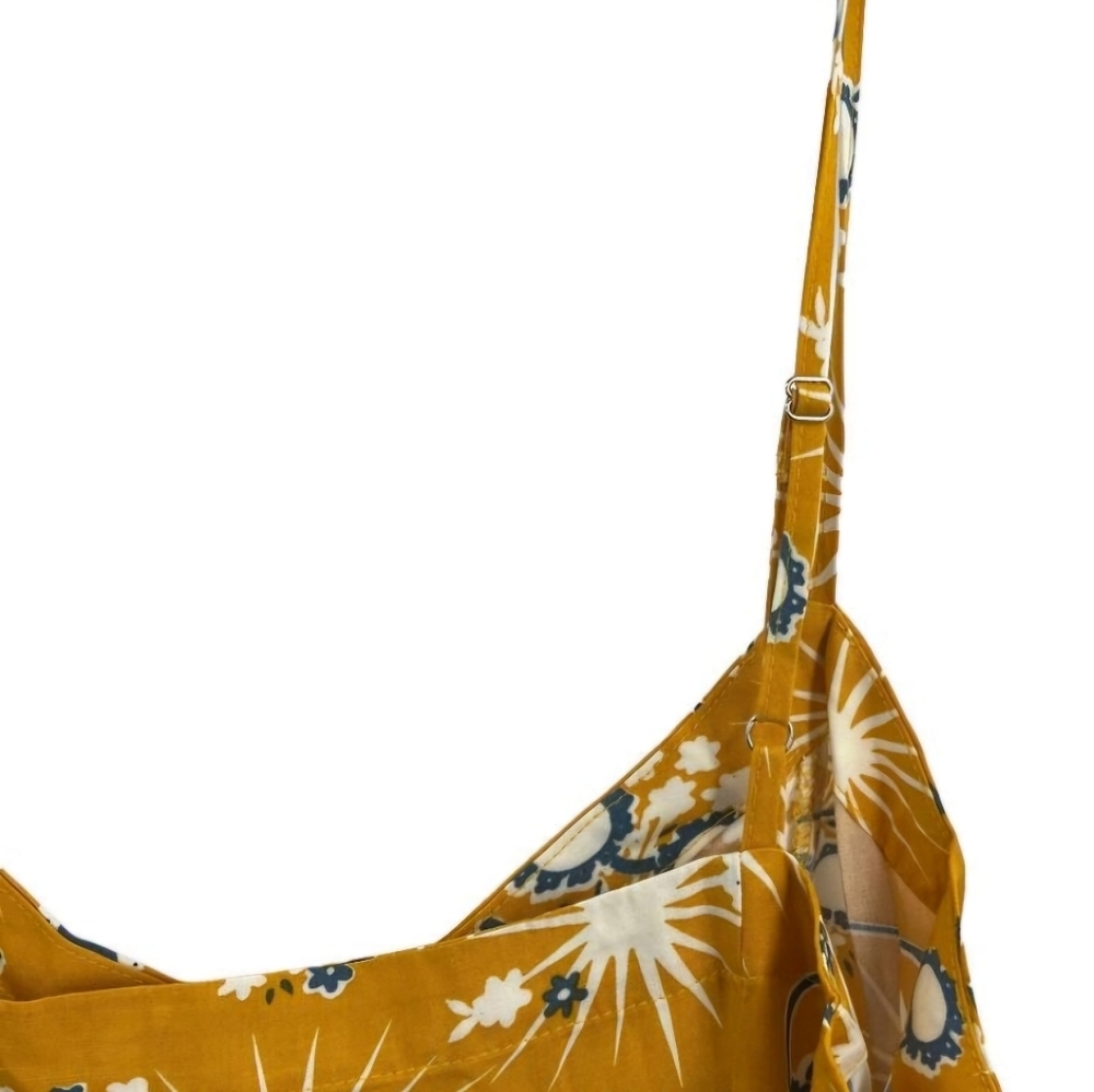 ModCloth XL Retro Dress Adj Spag Straps Glasses Starbursts Flowers Cool & Light - Picture 6 of 7